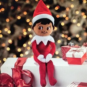 NEW - The Elf On the Shelf Plushee Pals Snuggler, Boy, Dark Skin Tone